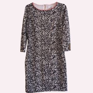 Belle by Badgley Mischka B&W Animal Print Dress